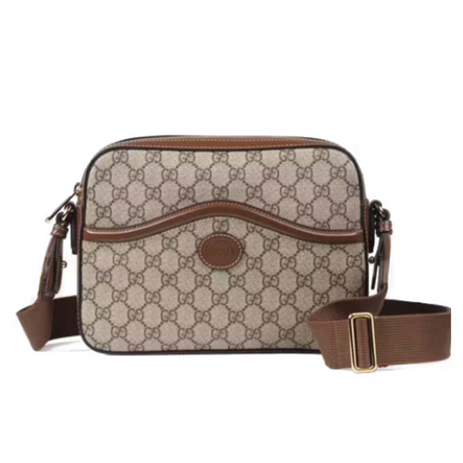 GUCCI MESSENGER BAG WITH INTERLOCKING&G 675891 92THG 8563 (25.5*20*6cm) GUCCI MESSENGER BAG WITH INTERLOCKING&G 675891 92THG 8563 (25.5*20*6cm)